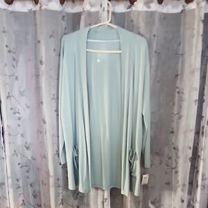 Elegant Mint Green Women's Duster